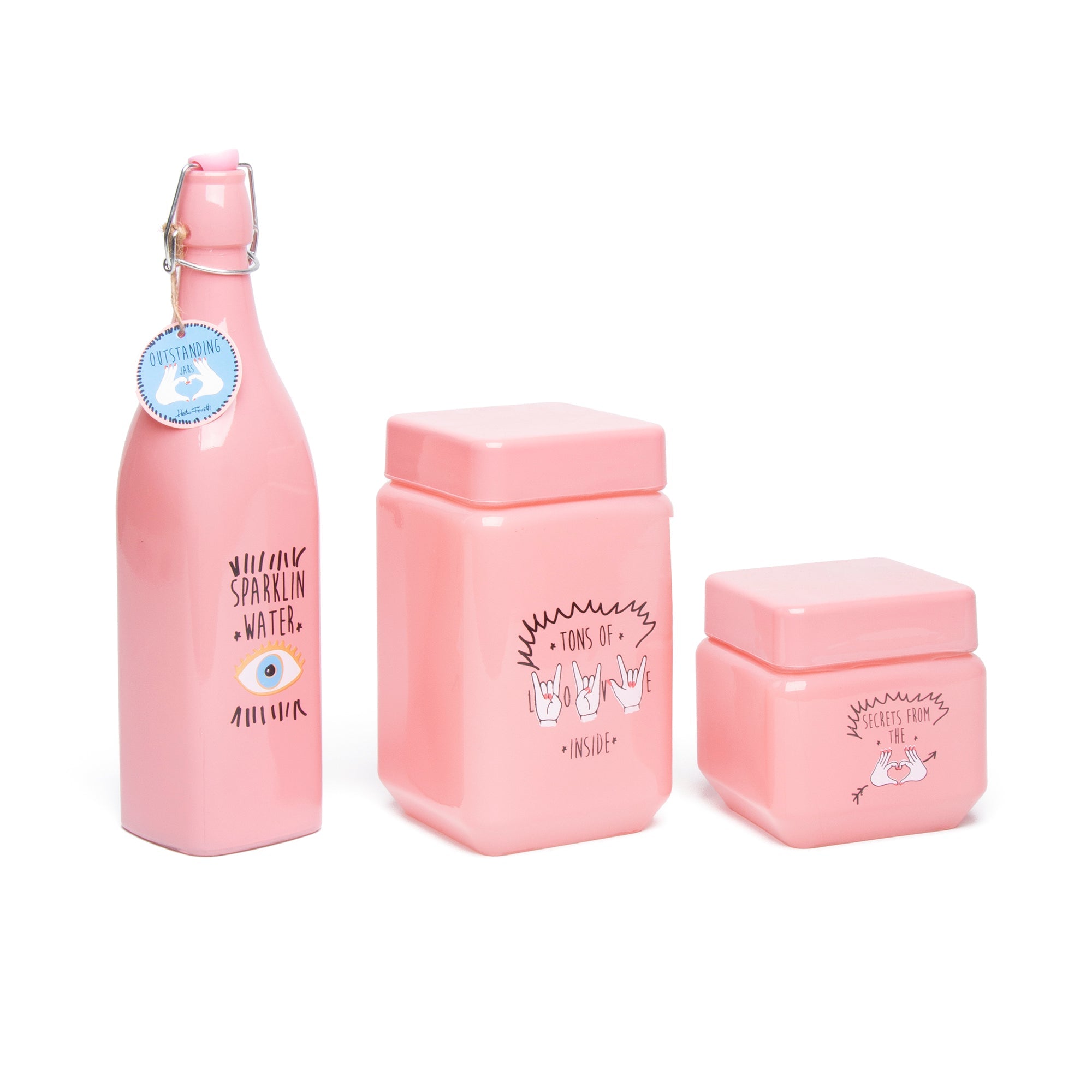 Set Botes de Cocina Rosas