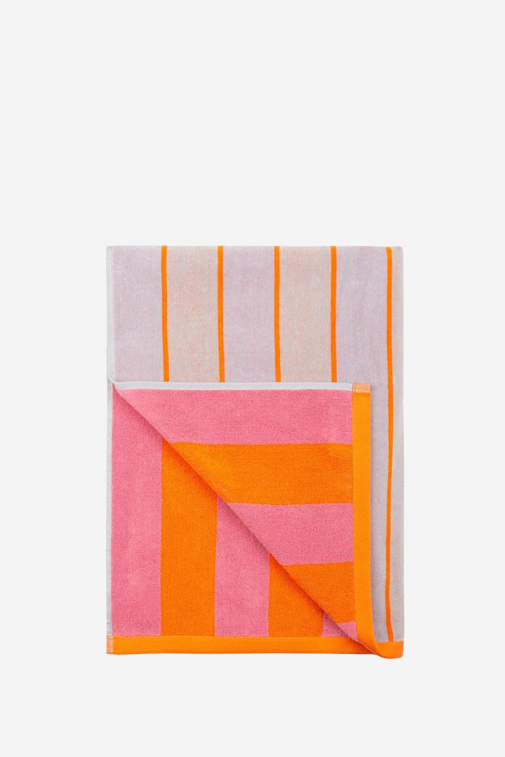 Toalla reversible rosa y naranja - Toallas de playa