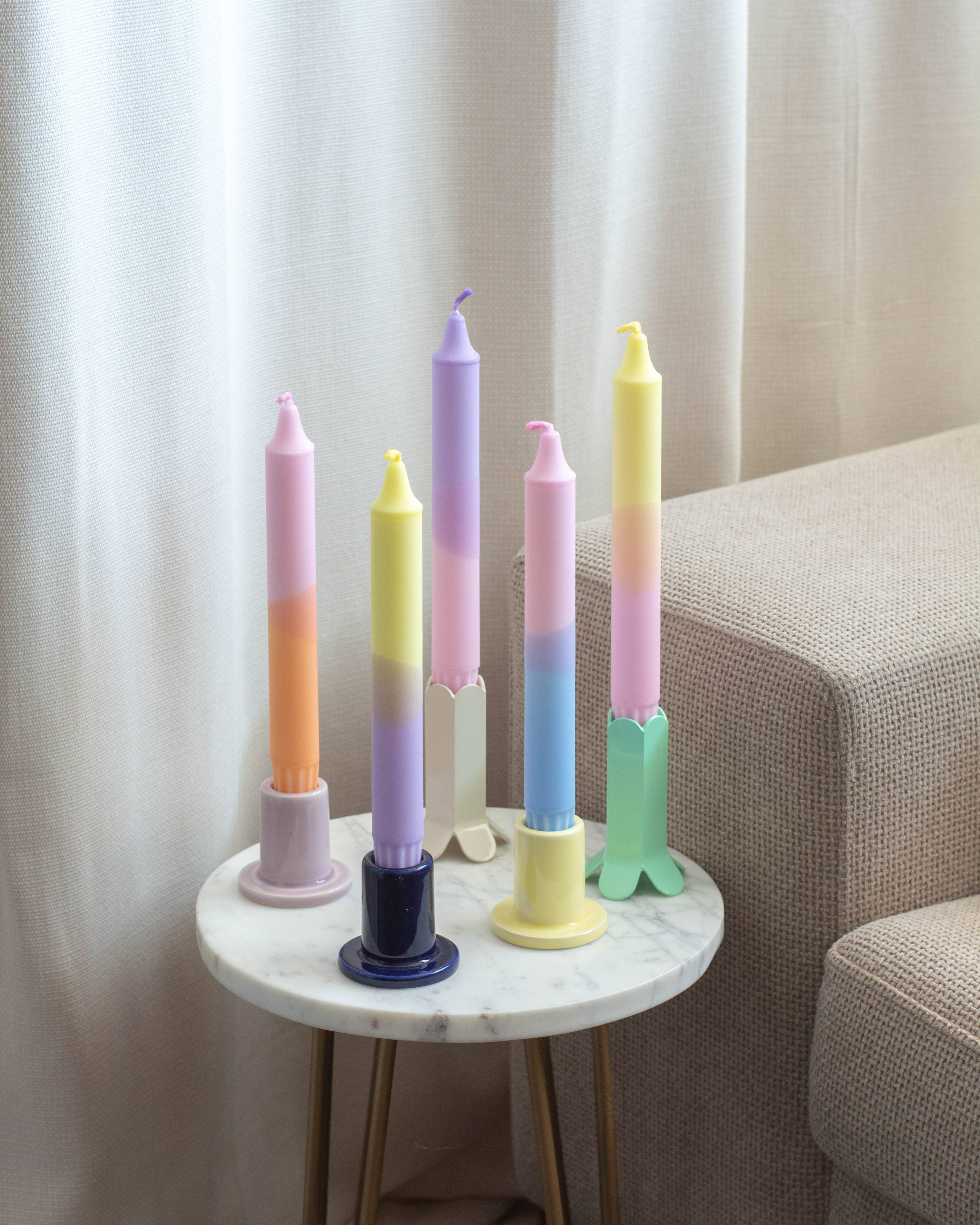 Velas Fiesta Colores pasteles: Pack de 5