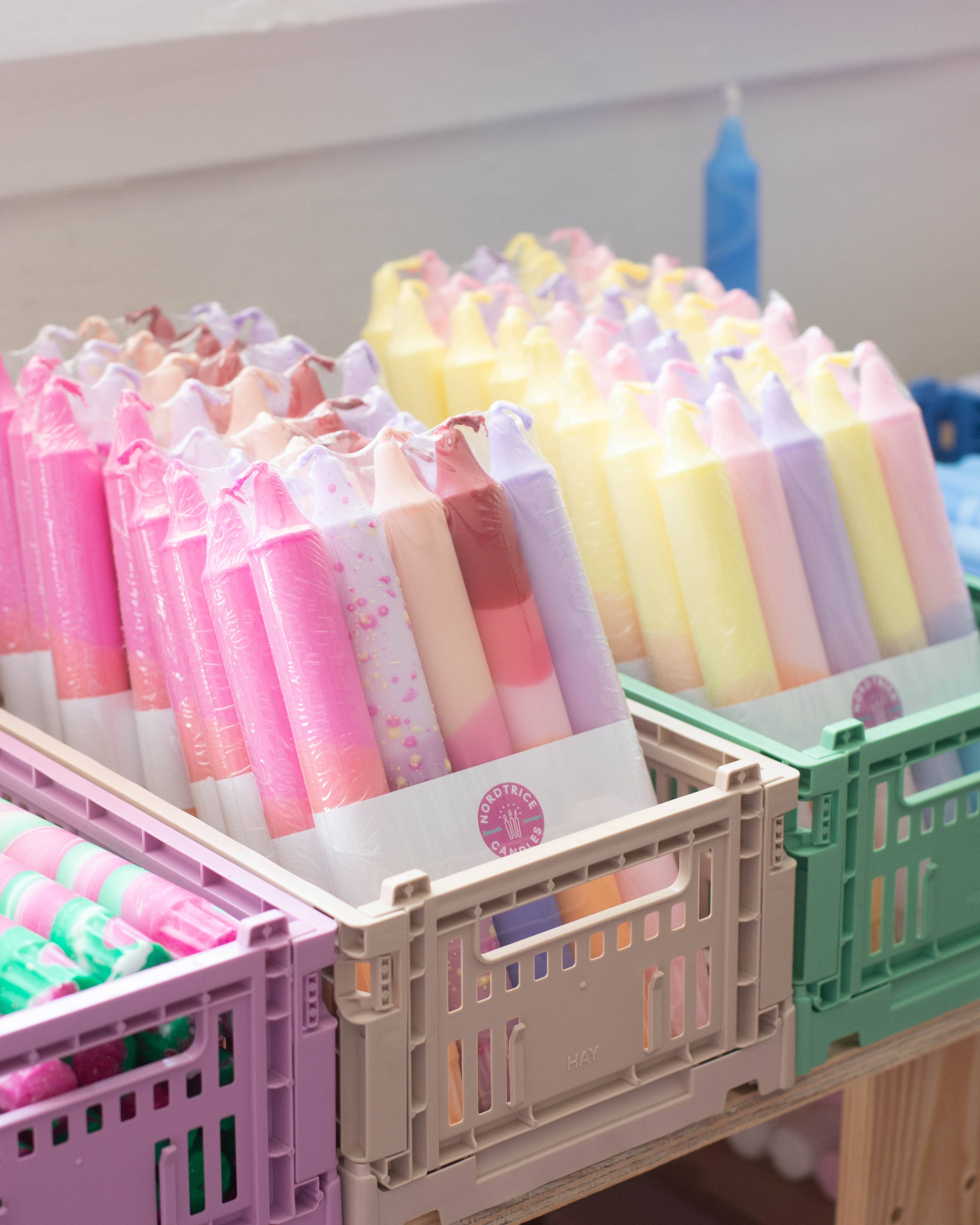 Velas Fiesta Colores pasteles: Pack de 5