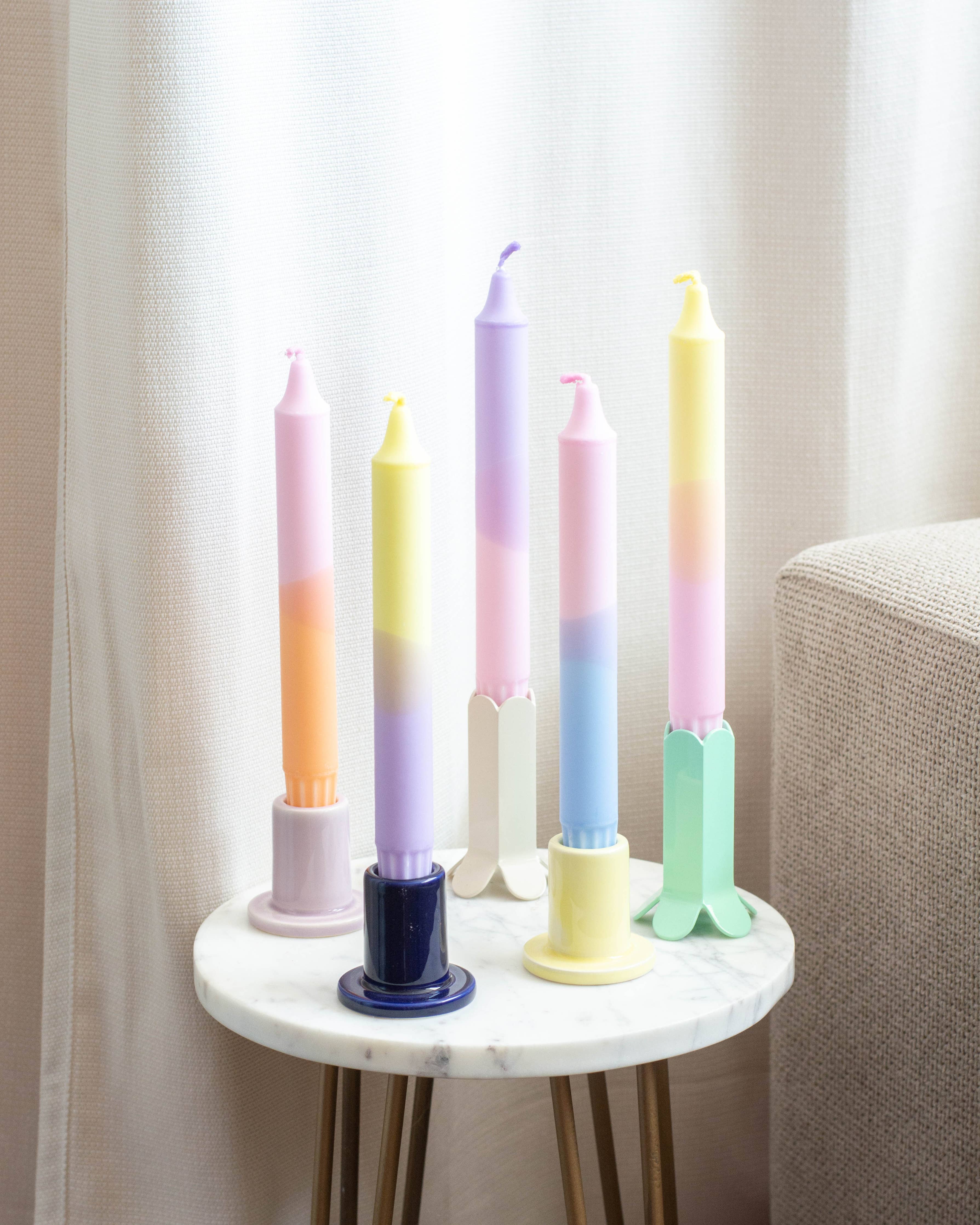 Velas Fiesta Colores pasteles: Pack de 5